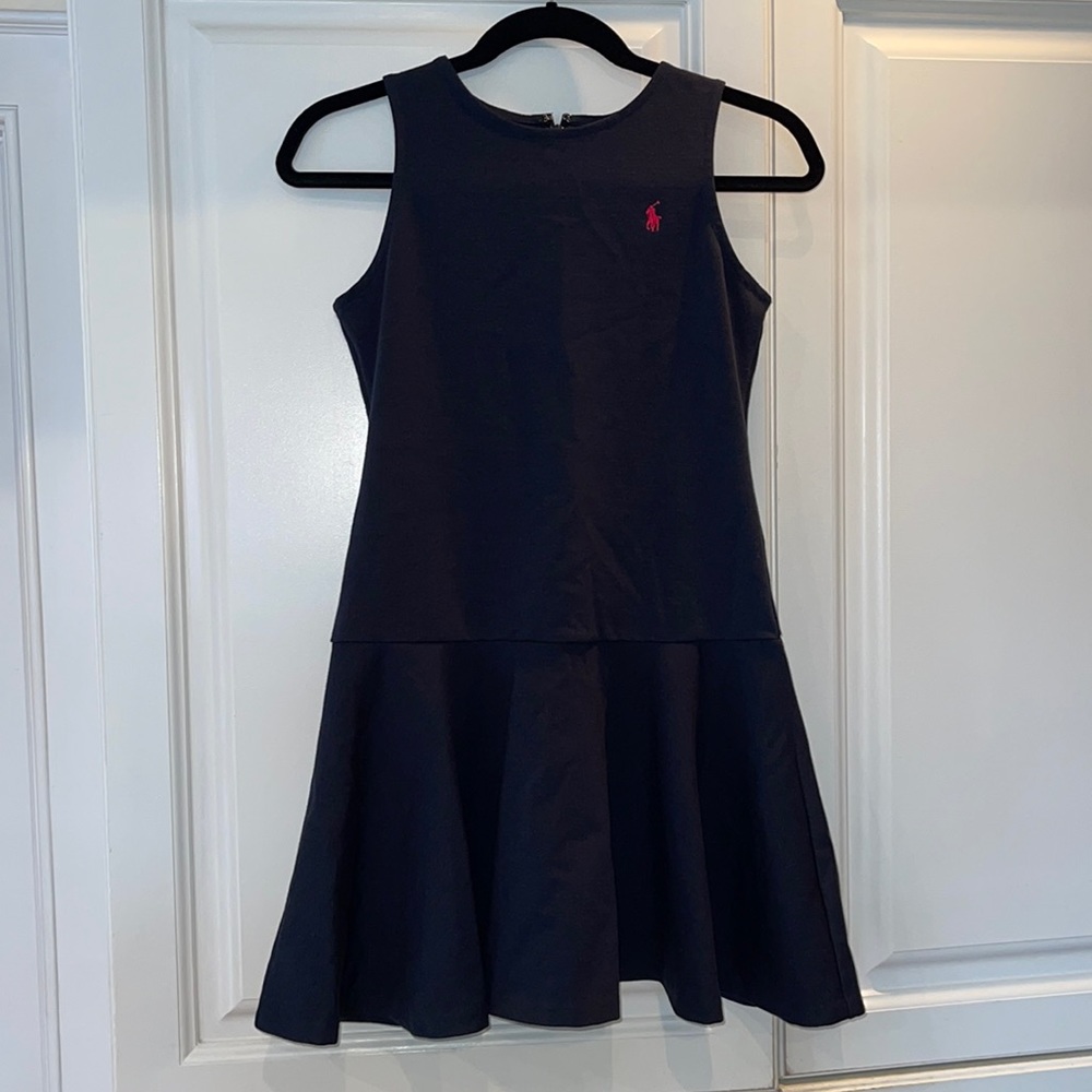 Polo Ralph Lauren Girls Navy Dress. Size L (12/14)